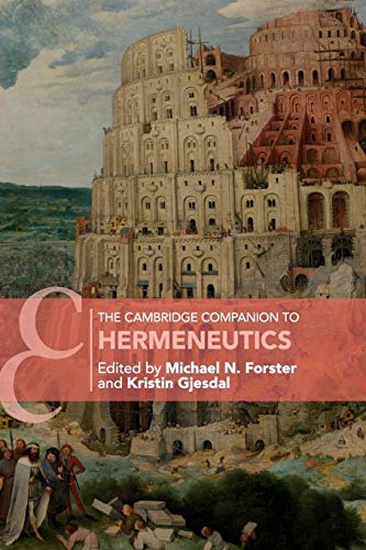 The Cambridge Companion to Hermeneutics (Cambridge Companions) von Cambridge University Press